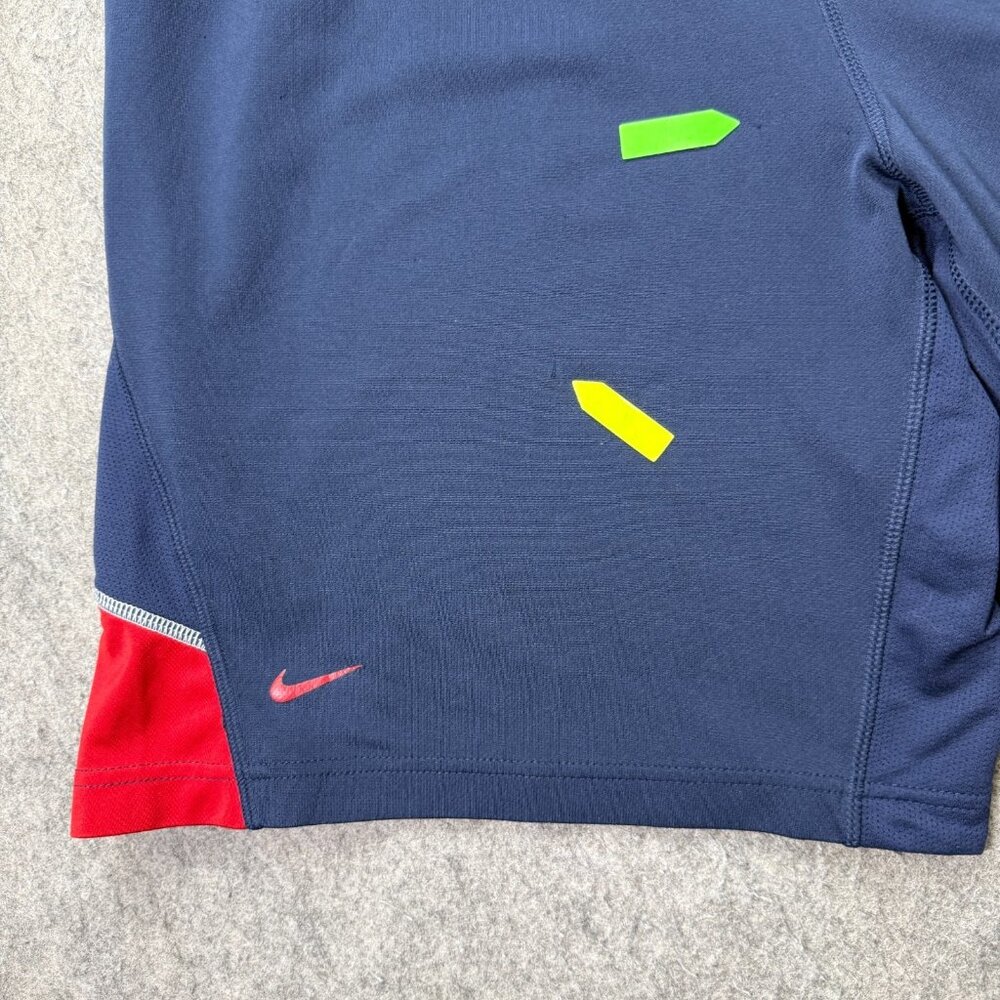 Atlanta Braves Nike Shorts Men M Blue Training 10" Woven Authentic DRI-FIT MLB - Picture 5 of 16